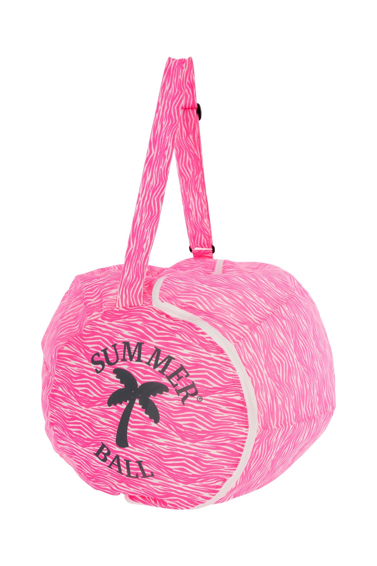 Cebra rosa flúor · Puff de Playa Pacífico Summerball